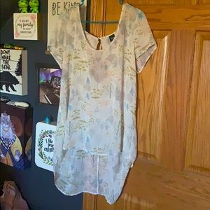 Alice in Wonderland chiffon blouse